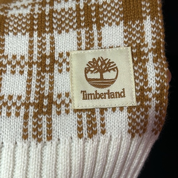 TIMBERLAND Orange/White Women’s Scarf - Picture 4 of 5